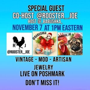 Vintage Jewelry Show flyer - Please Share